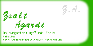 zsolt agardi business card